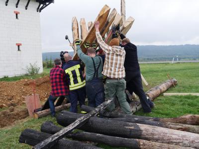 Aufstellen drittes Element