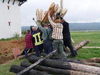 Aufstellen drittes Element