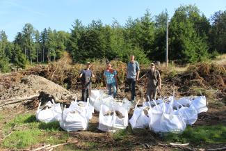 Big Bags mit Steinen