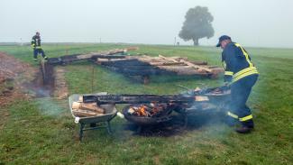 Letzte Riegel werde angekohlt